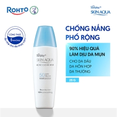 Sữa Chống Nắng Sunplay Dưỡng Da Ngừa Mụn Skin Aqua Acne Clear Milk SPF50+/PA++++ 25g