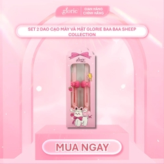 Set 2 Dao Cạo Mày Và Mặt Glorie Baa Baa Sheep Collection Retractable Smooth-Edge Eyebrow Razors