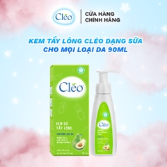 Lotion Tẩy Lông Cléo Dạng Sữa Cho Mọi Loại Da Avocado Hair Removal Lotion All Skin Types 90ml