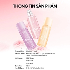 Xịt Thơm Toàn Thân Colorkey Rosé Shimmer Fragrance Mist 100ml
