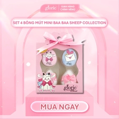 Set 4 Bông Phấn Glorie Baa Baa Sheep Collection Mini Finger Puff Combo