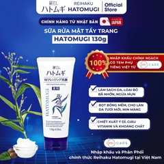 Sữa Rửa Mặt Hatomugi Tẩy Trang & Hỗ Trợ Dưỡng Sáng Da Nhật Bản Cleansing & Facial Washing 130g