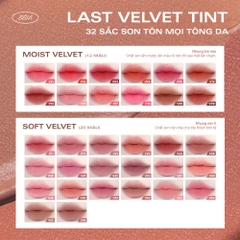 Son BBIA Kem Nhung Thuần Chay Last Velvet Tint Re-new Version 5g