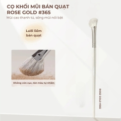 Cọ Đánh Khối GUOXIAONIU Rose Gold Half-Fan Contour Brush #365