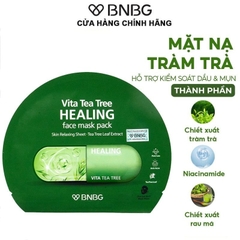 Mặt Nạ Miếng BNBG Thanh Lọc Da, Hỗ Trợ Giảm Mụn Chiết Xuất Tràm Trà Vita Tea Tree Healing Face Mask Pack 30ml
