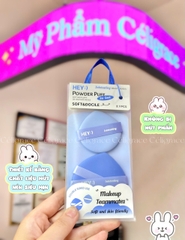 H-9008 - Set 2 Bông Mút Tán Kem Nền, Phấn Nước HEY Powder Puff 21g