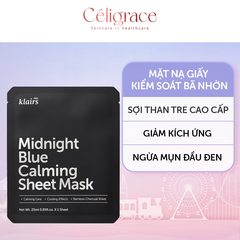 Mặt Nạ Klairs Làm Dịu, Giảm Kích Ứng, Phục Hồi Da Midnight Blue Calming Sheet Mask 25ml