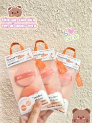 H-9013 - Set 2 Bông Mút Tán Kem Nền, Phấn Nước HEY Powder Puff 21g