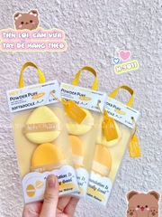 H-9011 - Set 2 Bông Mút Tán Kem Nền, Phấn Nước HEY Powder Puff 90g
