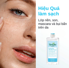 Nước Tẩy Trang Sạch Sâu, Cấp Ẩm Đa Tầng Simple Micellar Water Boost 400ml
