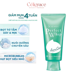 Sữa Rửa Mặt Senka Dành Cho Da Mụn Perfect Whip Acne Care