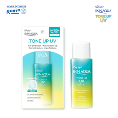 Sữa Chống Nắng Sunplay SKIN AQUA Hiệu Chỉnh Sắc Da Tone Up UV Milk Mint Green SPF50+ PA++++ 50g (Xanh Lá-Chai)