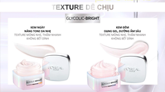 Kem Dưỡng Da L'OREAL Hỗ Trợ Mờ Thâm Nám Glycolic Bright Glowing Cream 50ml