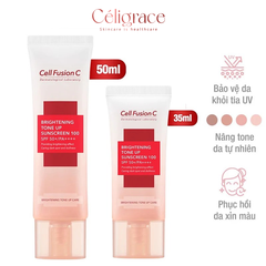 Kem Chống Nắng Cell Fusion C Nâng Tông Da Brightening Tone Up Sunscreen 100 SPF50+/ PA ++++