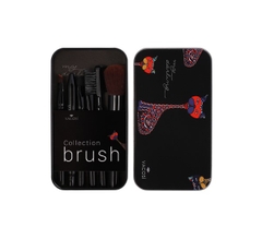 BC23 - Bộ Cọ Hộp Sắt VACOSI My Darling Travel Brush (Set 6 Cây)