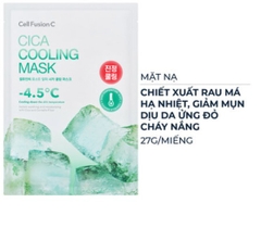 Mặt Nạ Cell Fusion C Rau Má Hạ Nhiệt, Giảm Mụn & Dịu Da Cica Cooling Mask 27g