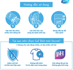 Gel Khử Mùi Secret Ngăn Tiết Mồ Hồi 48Hr Outlast Clear Gel Anti-Perspirant 73g