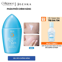 Sữa Chống Nắng Senka Kiềm Dầu, Mịn Lì SPF50/PA++++ Perfect UV Milk 40ml