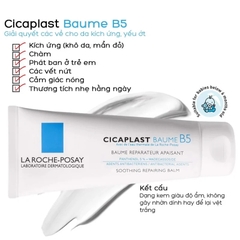 Kem Dưỡng La Roche-Posay Làm Dịu, Hỗ Trợ Phục Hồi Da Cicaplast Baume B5/B5+ Soothing Repairing Balm 40ml