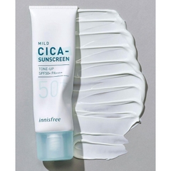 [SPECSAL24] Kem Chống Nắng Innisfree Nâng Tông Làm Dịu Da Mẩn Đỏ True Mild Cica Mineral Sunscream SPF50+PA++++ 50ml