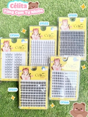 [TẶNG 10 NHẪN ĐỰNG KEO] [MI TRÊN - 10 HÀNG] Mi Giả CÉLITA Từng Cụm Tự Nhiên & Mềm Mại