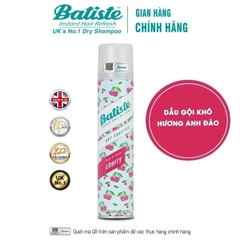 Dầu Gội Khô Batiste Giúp Làm Sạch, Tóc Bồng Bềnh Dry Shampoo 200ml