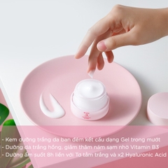 Kem Dưỡng Senka Sáng Da, Mờ Thâm Sạm Ban Đêm Aqua Bright Glow Gel Cream 50g