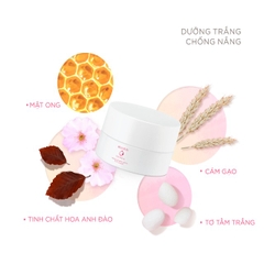Kem Dưỡng Senka Sáng Da Chống Nắng Ban Ngày Aqua Bright Glow UV Moist Whip SPF25 PA++++ 50g