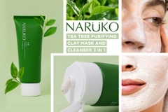 Sữa Rửa Mặt Naruko Trị Mụn Dạng Bùn Chiết Xuất Tràm Trà Tea Tree Purifying Clay Mask & Cleanser In 1 120g