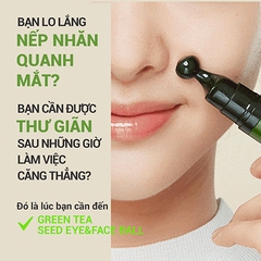 [SPECSAL24] Thanh Lăn Innisfree Dưỡng Mắt & Da Mặt Green Tea Seed Eye & Face Ball 10 ml