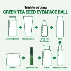 [SPECSAL24] Thanh Lăn Innisfree Dưỡng Mắt & Da Mặt Green Tea Seed Eye & Face Ball 10 ml