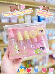 CM-2348 [SET 8 MÓN] - Bộ Chiết Mỹ Phẩm TTR (Hồng)