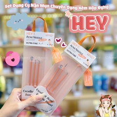 H-9003 - Set Dụng Cụ Nặn Mụn HEY Chuyên Dụng Kèm Hộp Đựng Acne Needle 36g
