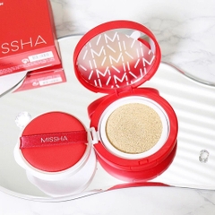 Cushion MISSHA Kiềm Dầu Che Phủ Cao Velvet Finish SPF50+/PA+++ 15g (Đỏ)