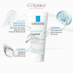 [CLESAL2401 - DATE 07/2024] Gel Rửa Mặt Làm Sạch Dịu Nhẹ, Dưỡng Ẩm Dành Cho Da Nhạy Cảm La Roche-Posay Toleriane Ultra Dermo-Hydrating Foaming Gel Amino Acid Cleanser 100ml
