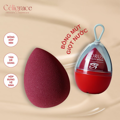 Mút Trang Điểm Horus 3D Beauty Sponge Hình Giọt Nước Màu Đỏ (Ip04)