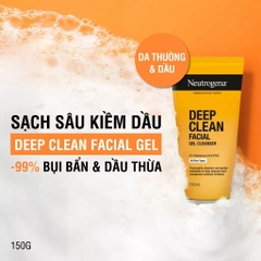 Sữa Rửa Mặt Neutrogena Làm Sạch Sâu Dạng Gel Deep Clean Facial Gel Cleanser 150ml