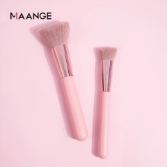 MAANGE - Bộ 2 Cọ Kem Nền/Tạo Khối/Che Khuyết Điểm Pink Edition 55070