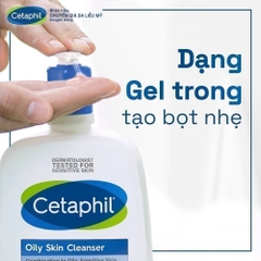 Sữa Rửa Mặt Cetaphil Dịu Lành Cho Da Dầu Nhạy Cảm Oily Skin Cleanser