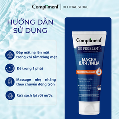 Mặt Nạ Đất Sét Compliment No Problem Mask Giúp Làm Sạch Sâu Kiểm Soát Dầu Giảm Bã Nhờn 80ml