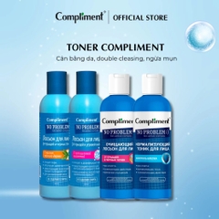 Toner Compliment No Problem Cấp Ẩm, Kiềm Dầu, Mờ Thâm 200ml