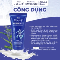 Sữa Rửa Mặt Hatomugi Ngừa Mụn, Dưỡng Ẩm Da Nhật Bản Acne Care & Facial Washing 130g