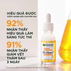 Serum Garnier Tinh Chất Tăng Cường Sáng Da Mờ Thâm GARNIER Light Complete Vitamin C 30X Booster Serum 30ml
