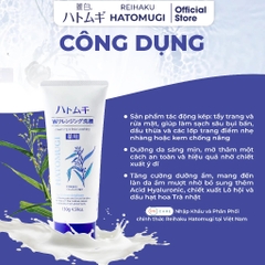 Sữa Rửa Mặt Hatomugi Tẩy Trang & Hỗ Trợ Dưỡng Sáng Da Nhật Bản Cleansing & Facial Washing 130g