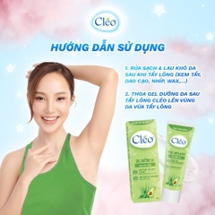 Gel Dưỡng Da Sau Tẩy Lông Cléo Dưỡng Ẩm Và Dịu Da Post Depilatory Soothing Gel 50g