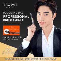Mascara Browit Hai Đầu Làm Tơi Và Cong Mi Professional Duo Mascara #Sexy Black 4g +4g