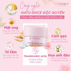 Kem Dưỡng Senka Sáng Da, Mờ Thâm Sạm Ban Đêm Aqua Bright Glow Gel Cream 50g