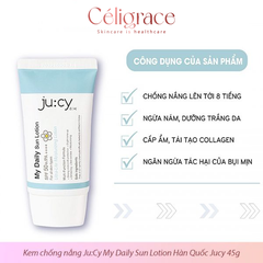 Kem Chống Nắng Ju:cy Dưỡng Ẩm và Ngăn Ngừa Lão Hóa My Daily Sun Lotion 45ml
