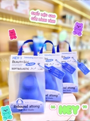 [HEY-KMHDP] H-9001 - Bông Mút Trang Điểm Nền HEY Beauty Egg Hình Hồ Lô Vạt Xéo 24g
