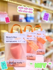 [HEY-KMHDP] H-9002 - Bông Mút Trang Điểm Nền HEY Beauty Egg Hình Giọt Nước Vạt Xéo 27g